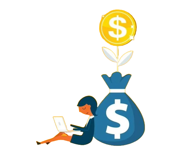 Financial investment analysis concept for business marketing strategy